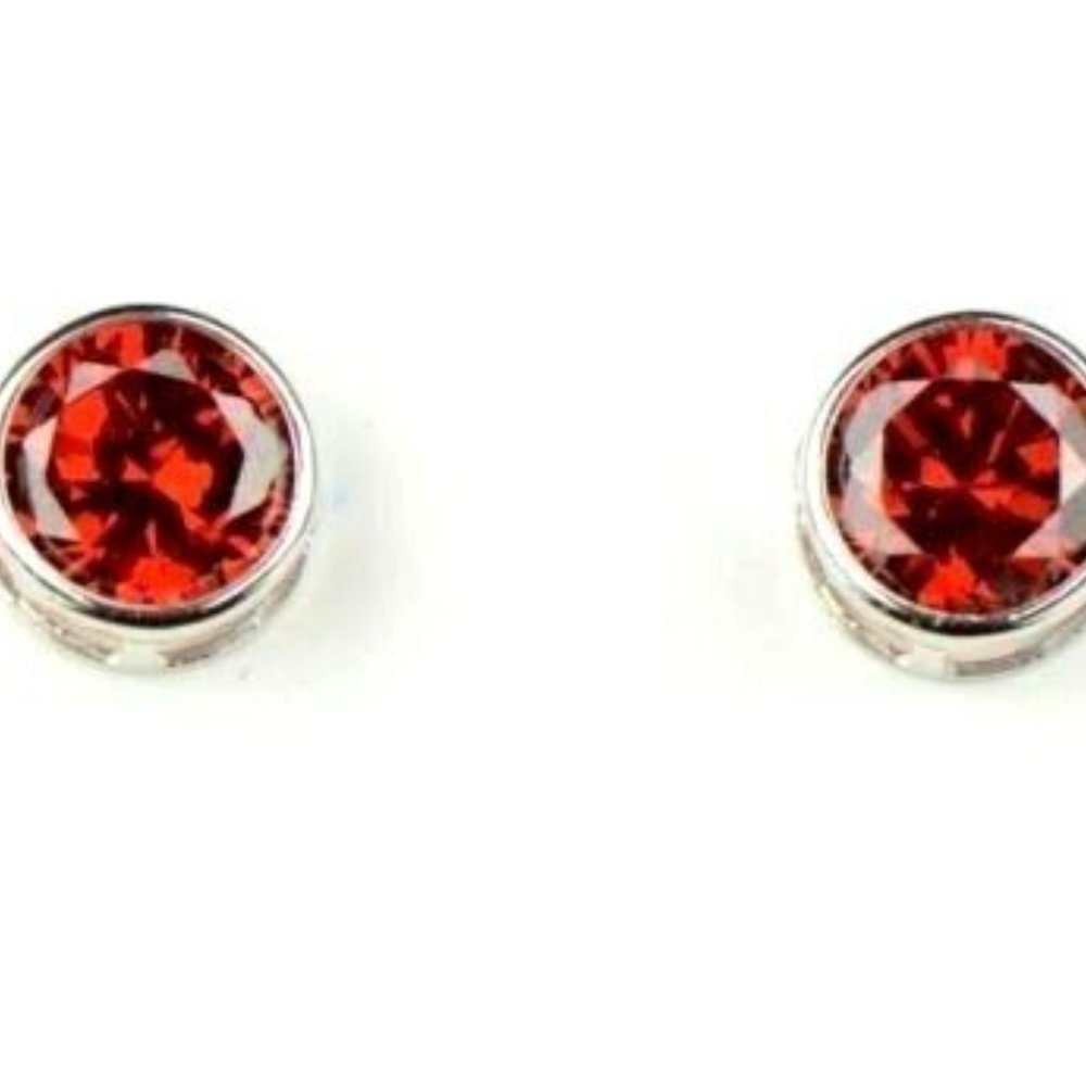 Solid 14k White Gold Bezel Push Back Butterfly Bi… - image 2